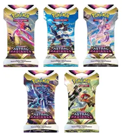 Pokemon TCG: Astral Radiance Sleeved Blister Packs X 5 (Art Set) - Image 1