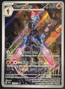 Ceruledge 197/191 - Pokemon TCG Illustration Rare Surging Sparks 2024 - NM Card - Image 1