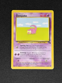 Pokemon TCG SLOWPOKE 55/62 Fossil Set Unlimited WOTC - Image 1