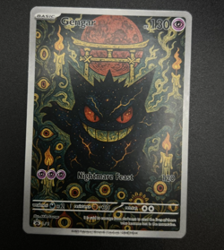Pokemon Gengar Limited Promo Doujin ACG DIY Full Art Card NO HOLO - Image 1