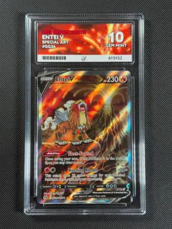 ACE 10 Entei V GG36/GG70 Pokemon Card SWSH Crown Zenith GEM MINT - Image 1
