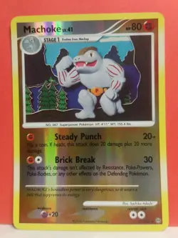 Machoke Stormfront Reverse Holo 41/100 Pokemon Card Nintendo 2008 - Image 1