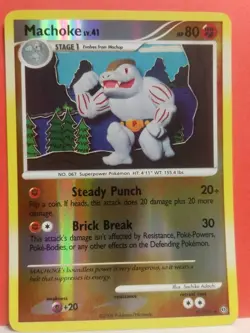 Machoke Stormfront Reverse Holo 41/100 Pokemon Card Nintendo 2008 - Image 4