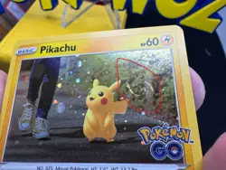 HD🌀Swirl Pokemon TCG Pikachu Pokemon Go 027/078 Holo Promo Cosmos Holo - Image 1