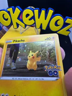 HD🌀Swirl Pokemon TCG Pikachu Pokemon Go 027/078 Holo Promo Cosmos Holo - Image 5