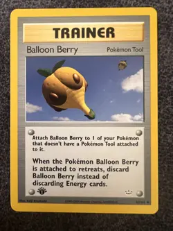 Balloon Berry 60/64 Uncommon 1st Edition Pokemon Card NM - Image 1