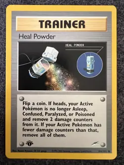 Heal Powder 104/105 Common 1st Edition Pokemon Card Near Mint - Image 1