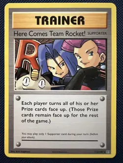 Here Comes Team Rocket! 113/108 Regular Secret Rare Pokemon Card NM/LP - Image 1