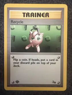 Recycle 61/62 Common 1st Edition Pokemon Card NM - Image 1