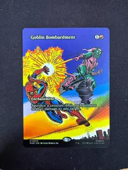 Goblin Bombardment (BORDERLESS) Marvel's Spider-Man - Magic/MTG - Image 1