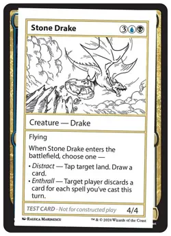 MTG | Stone Drake (Playtest) | (NM) Mystery Booster 2 (MB2) - Image 1