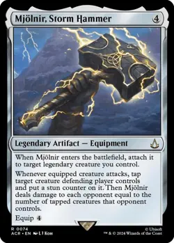 Mjolnir, Storm Hammer - MTG Universes Beyond: Assassin's Creed 0074 - NM - Rare - Image 1