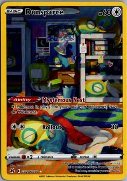 2023 Sword & Shield Series - Crown Zenith - Galarian Gallery Dunsparce Common - Image 1