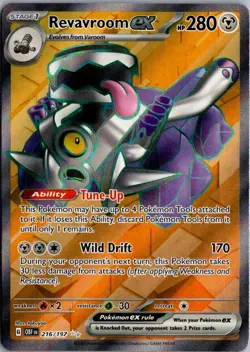 2023 Scarlet & Violet Series - Obsidian Flames Revavroom ex Ultra Rare #216 - Image 1