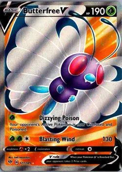 2020 Sword & Shield - Darkness Ablaze Butterfree V Basic/Rare Ultra #177 - Image 1