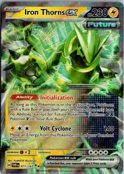2024 Scarlet & Violet - Twilight Masquerade Iron Thorns ex Double Rare #77 - Image 1
