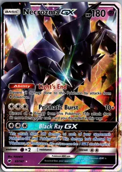 2017 Sun & Moon - Burning Shadows Necrozma-GX Basic/Rare Holo GX #63 - Image 1