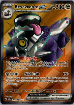 2023 Scarlet & Violet Series - Obsidian Flames Revavroom ex Ultra Rare #216 - Image 1