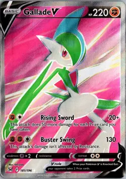 2022 Sword & Shield - Lost Origin Gallade V Basic/Rare Ultra #181 - Image 1