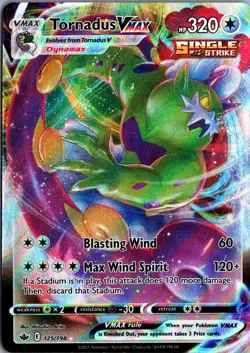 2021 Sword & Shield - Chilling Reign Tornadus VMAX VMAX/Rare Holo VMAX #125 - Image 1