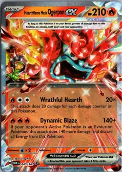 2024 Scarlet & Violet Series - Twilight Masquerade Heartflame Mask Ogerpon ex - Image 1