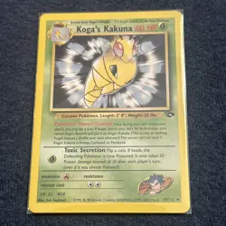 Pokemon TCG Koga's Kakuna 47/132 Gym Challenge Vintage NM WoTC Free Shipping! - Image 1
