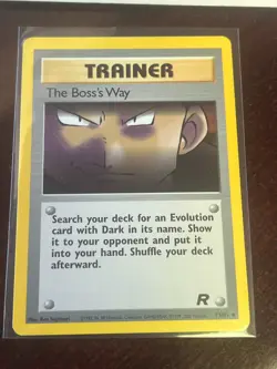 Pokemon TCG The Boss's Way Team Rocket 73/82 Unlimited Uncommon Card - Image 1