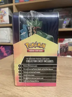 Pokemon TCG Stellar Terra Pikachu Collector Chest Tin 2024 Surging Sparks New - Image 3