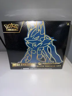 Pokemon Mega Evolution Lucario Pokemon Center Sealed Elite Trainer Box (ETB) - Image 1