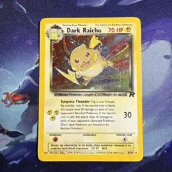 Dark Raichu 83/82 Team Rocket-Unlimited Edition Holo Pokemon LP - Image 1