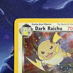 Dark Raichu 83/82 Team Rocket-Unlimited Edition Holo Pokemon LP - Image 2