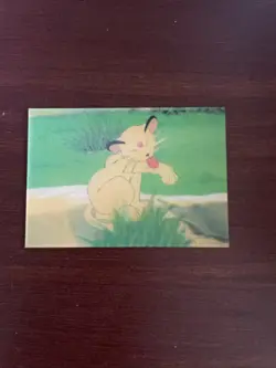 Persian Japanese Lenticular 3D Card Meiji Milk Cocoa Pokemon - LP - Image 1