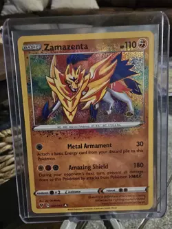 Pokemon TCG Zamazenta 102/185 SWSH Vivid Voltage Rare NM - Image 1