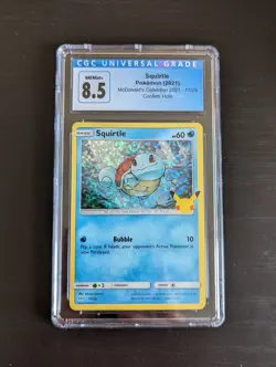 CGC 8.5 Near Mint Pokemon TCG Squirtle McDonald's Promos 17/25 Holo Promo Promo - Image 1