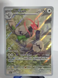 Pokemon TCG Unfezant Illustration Rare Card 150/086 Black Bolt-NM Condition - Image 1