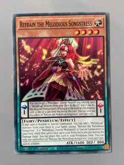Refrain the Melodious Songstress - Common 1st Edition LEDE-EN009 Yugioh - Image 1