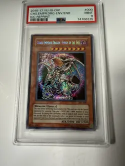 Yugioh YuGiOh! PSA 9 Chaos Emperor Dragon Envoy Of The End IOC-000 Unlimited - Image 1