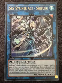 Yugioh Sky Striker Ace - Shizuku MAMA-EN006 Ultra Rare 1st Edition NM - Image 1
