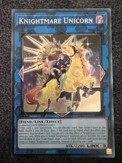 Yugioh Knightmare Unicorn RA01-EN043 Prismatic Collector's Rare 1st Editon NM - Image 1