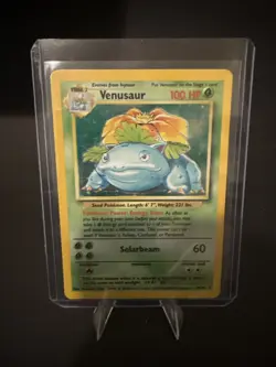 Pokemon TCG Venusaur Base Set Holo Unlimited Rare Card - Image 1