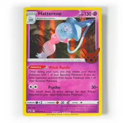 Pokemon - Hatterene Holo - 073/198 - SWSH Trick or Trade - Rare Card - Image 1