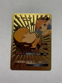 Slaking GX HP1998 Gold Foil Fan Art Display Card Misty’s Psyduck - Mint/NM - Image 1