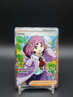 Lacey 166/142 Stellar Crown Full Art Trainer NM Pokemon Card - Image 1