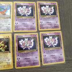 Vintage Pokemon Promo Cards Mewtwo, Dragonite, Pikachu, Electabuzz WB Movie - Image 3