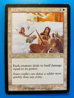 MTG 1x Wave of Reckoning # 56 Mercadian Masques Magic the Gathering Card x1 HP - Image 1