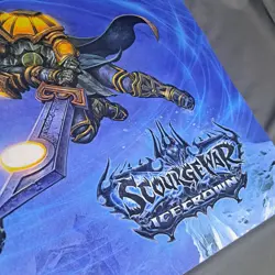 World of Warcraft Trading Card Game TCG Scourgewar Ice Crown Playmat 24" x 14" - Image 4