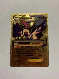 M Shadow Lugia Ex Hp2000 Gold Foil Fan Art Display Card NM - Image 1
