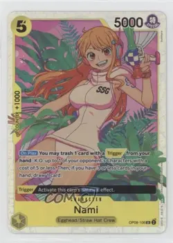 2024 One Piece Card Game: Two Legends OP08 SR Nami #OP08-106 - Image 1