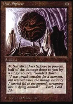 MTG magic cards 1x Dark Sphere The Dark Moderate Play, English - Image 1