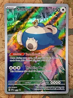 Pokemon Card TCG - Snorlax SVP 051 Scarlet & Violet 151 Black Star Promo NM - Image 2